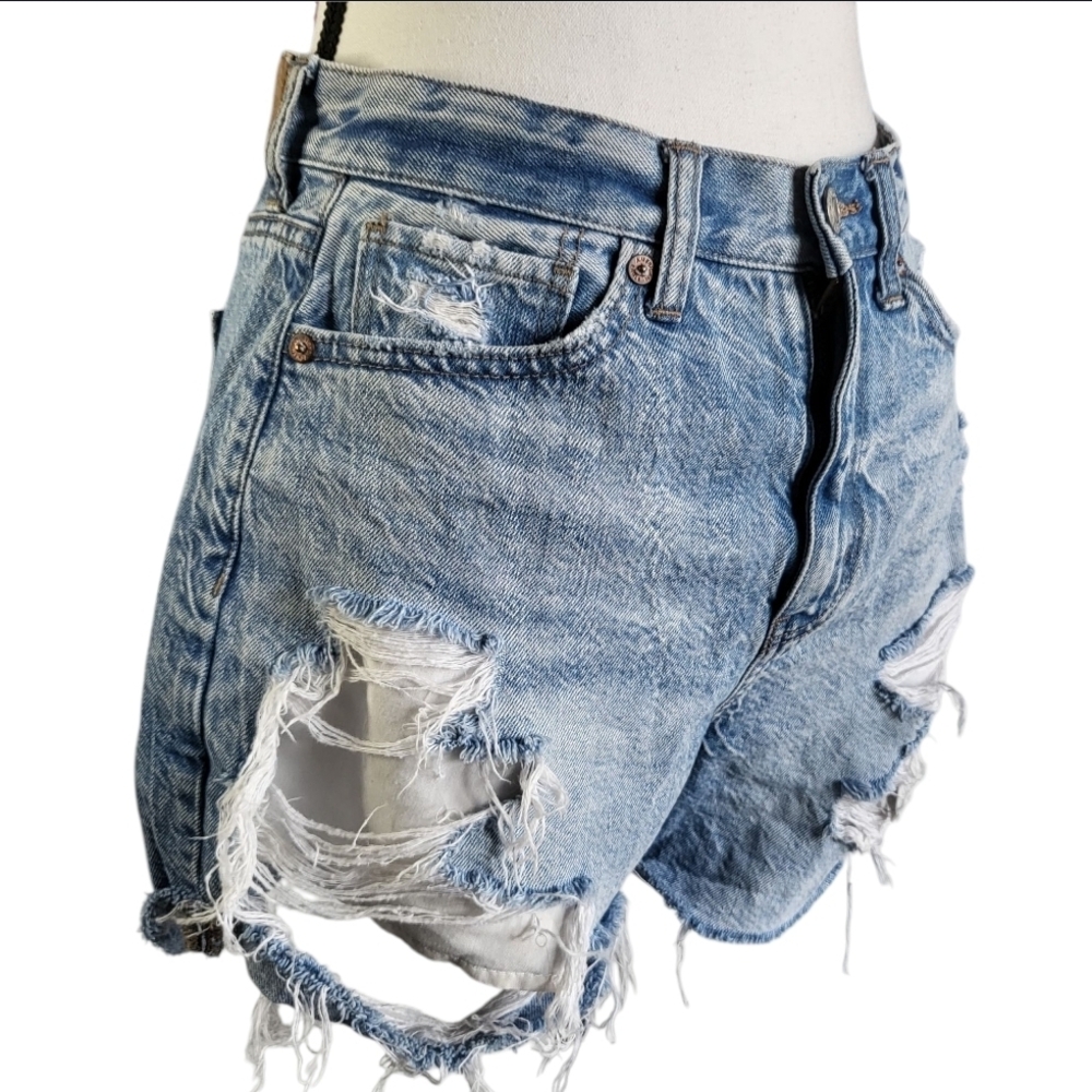 AMERICAN EAGLE  Distressed Mom Jean Shorts, Size 4